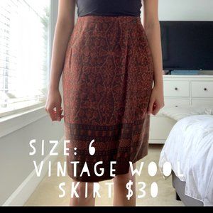 Vintage Wool Skirt